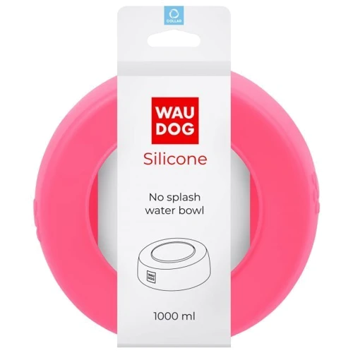 Миска-непроливайка WAUDOG Silicone 1 л розовый (50797): Особенности Походная