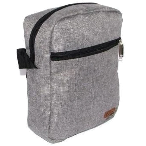 Мужская сумка планшет DNK Leather серая (Classic bag col. 07): Тип ручки Плечевой ремень, Без ручки