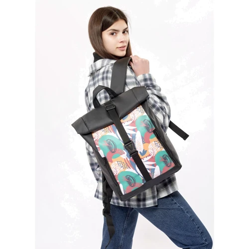 Женский рюкзак Sambag RollTop черный (24208401)