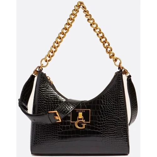 Женская сумка хобо GUESS STEPHI HOBO черная (HWCB7875020-BLA)