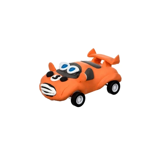 Масса для лепки Paulinda Super Dough Racing time Машинка оранжевая, инерционный механизм PL-081161-3: Возраст от 3-х лет