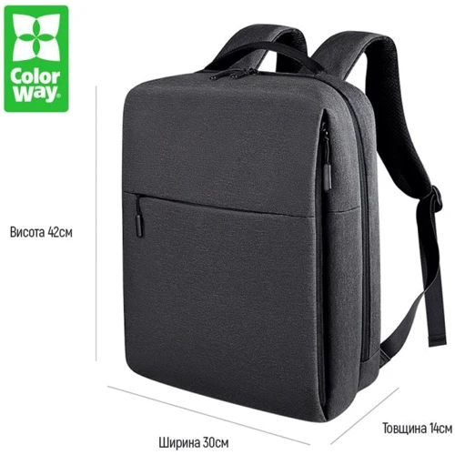Сумка для ноутбуков ColorWay 15.6" Travel Business Black (CW-BPTB156-BK) фото 11