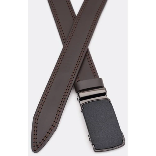 Чоловічий ремінь Borsa Leather коричневий (125v1genav28-brown): Стать Мужской