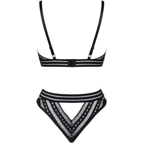 Комплект белья Obsessive Natilya black XS/S