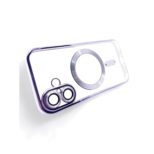 Чехол для iPhone BeCover Chrome Case with MagSafe Purple for iPhone 16 Plus (712079): Материалы Термополиуретан