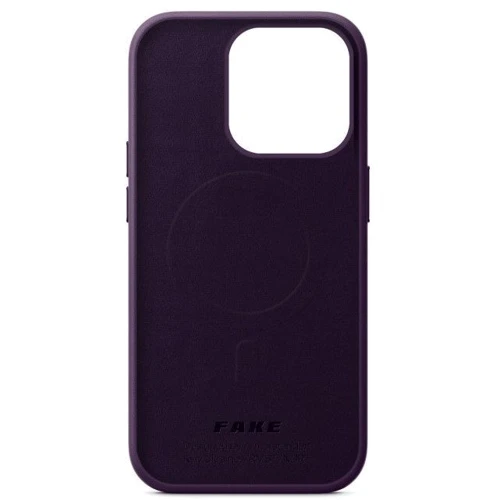 Чохол для iPhone ArmorStandart FAKE Leather Case Dark Cherry (ARM64398) для iPhone 14 Pro: Колір фиолетовый