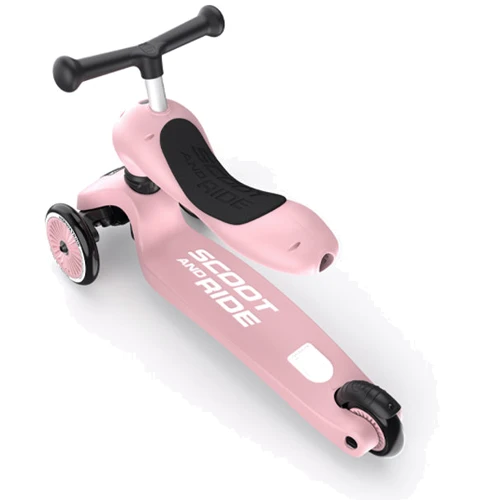 Самокат Scoot&Ride серии Highwaykick-1 пастельно-розовый, до 3 лет/20кг фото 8