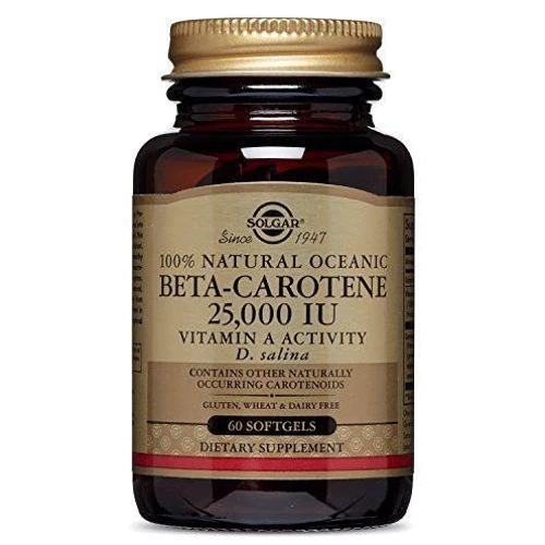 

Solgar Oceanic Beta-Carotene 25,000 Iu 60 Softgels