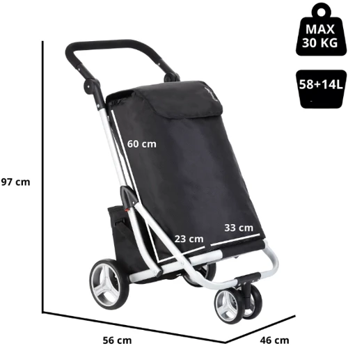 Сумка-тележка ShoppingCruiser 3 Wheels Black (604349) (927303)