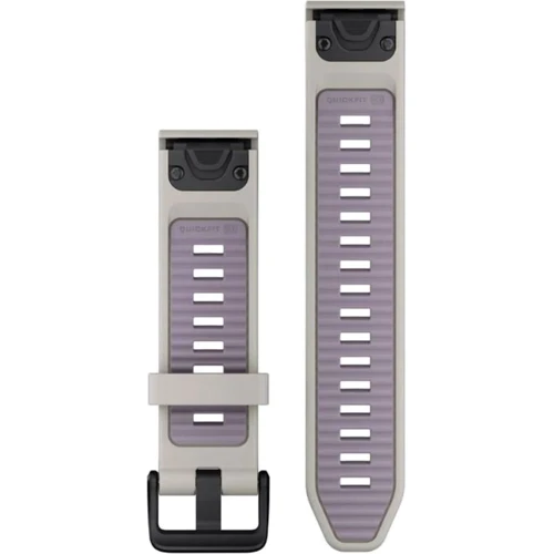 Ремінець Garmin QuickFit 20mm Watch Bands Fog Gray/Lavender Silicone (010-13391-03): Колір серый