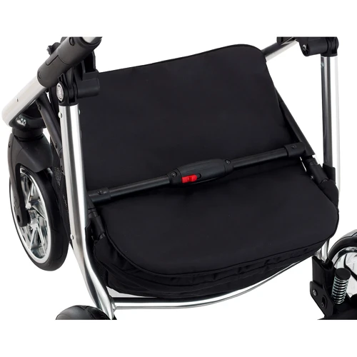 Коляска 2 в 1 Adamex Hybryd Plus Polar (Chrome) BR607 чорний (різнокольоровий люрекс) - яскраво-рожева шкіра (видавлені точка): Кількість блоків 2
