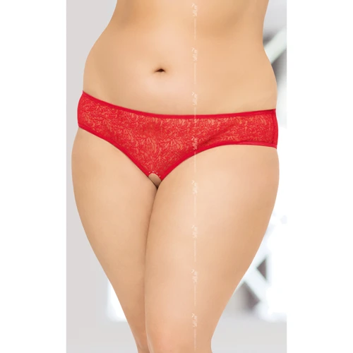 Женские стринги SoftLine String 2467 Plus Size, XXXL (red)
