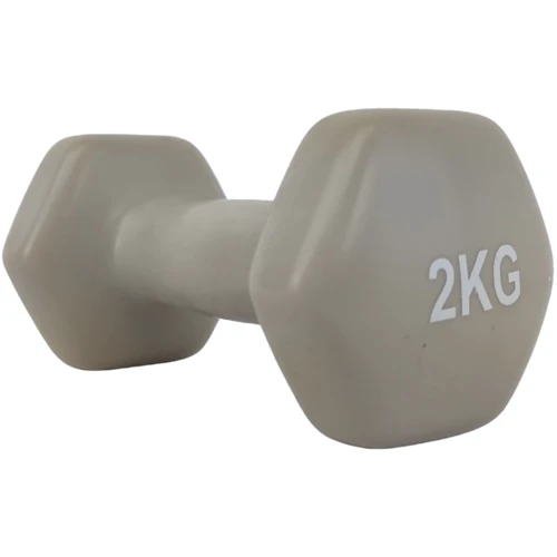 Гантель LEXFIT сталева з вініловим покриттям 2 кг сіра (LKDB-505-2): Кількість гантелей, шт 1