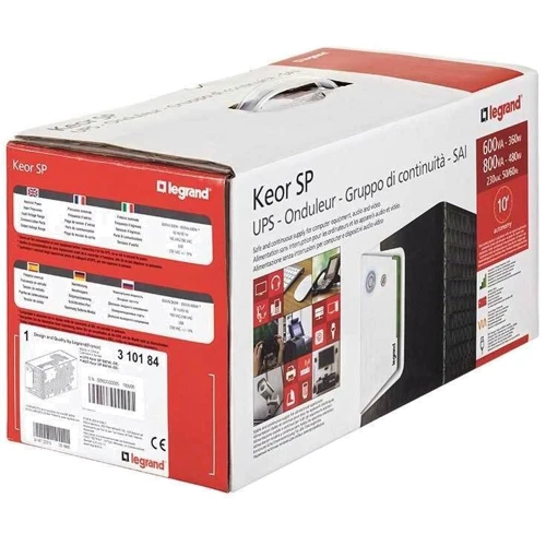 Legrand Keor SP 600ВА/360Вт, 4хС13 (310180): Призначення Для компьютера