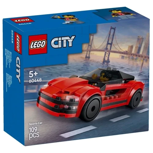 Конструктор LEGO City Червоний спортивний автомобіль 109 деталей (60448)