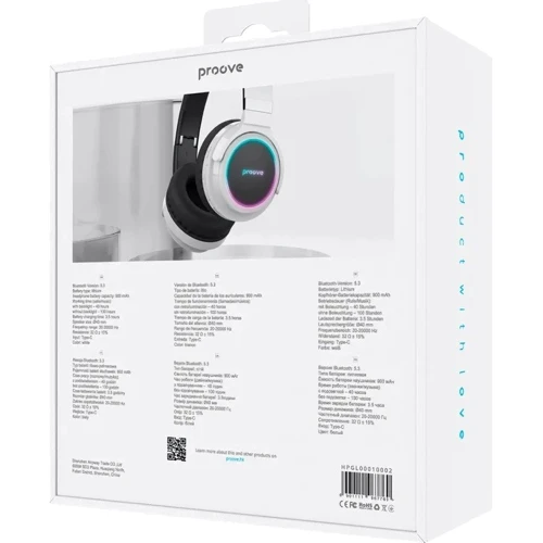 Наушники Proove Galaxy White (HPGL00010002): Тип крепления оголовные
