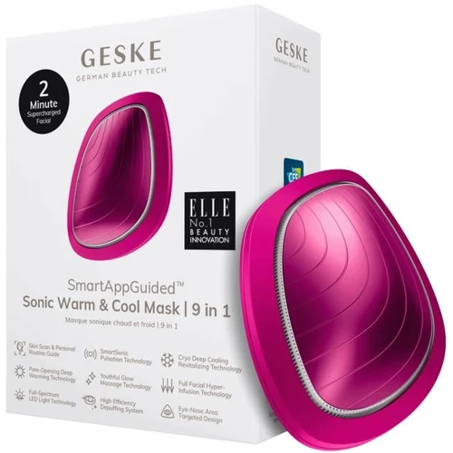 Звукова маска тепло та холод GESKE Sonic Warm & Cool Mask 9 в 1 Magenta (GK000002MG01)