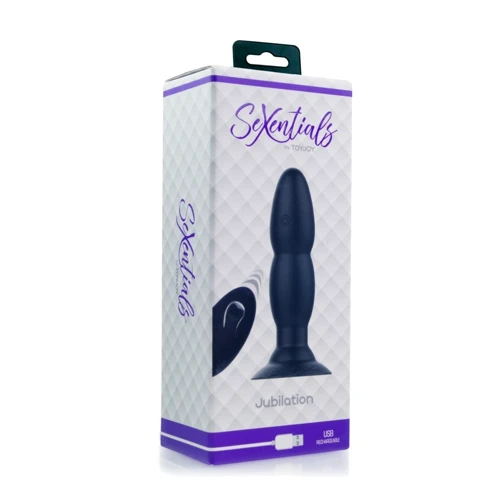 Toy Joy SeXentials Jubilation Plug - анальная пробка с вибрацией, 14x3.5 см