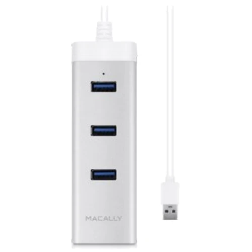 Адаптер Macally Adapter USB 3.0 to Ethernet + 3xUSB 3.0 (U3HUBGBA)
