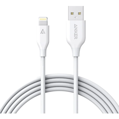 Кабель ANKER USB Cable to Lightning Powerline V3 1.8m White (A8112H21)