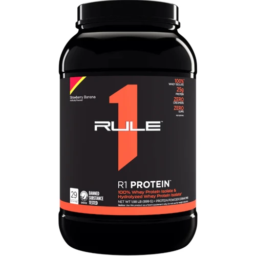 Протеин Rule 1 Protein 899 g / 29 servings / Strawberry-banana