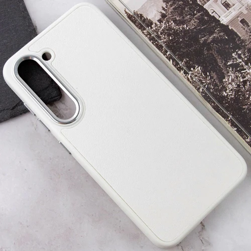 Чехол для телефонов TPU Case Bonbon Leather Metal Style White for Samsung S911 Galaxy S23: Тип накладка на заднюю часть