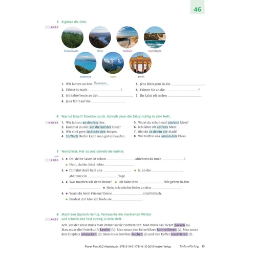 Planet Plus A2.2: Arbeitsbuch: Кількість сторінок 80