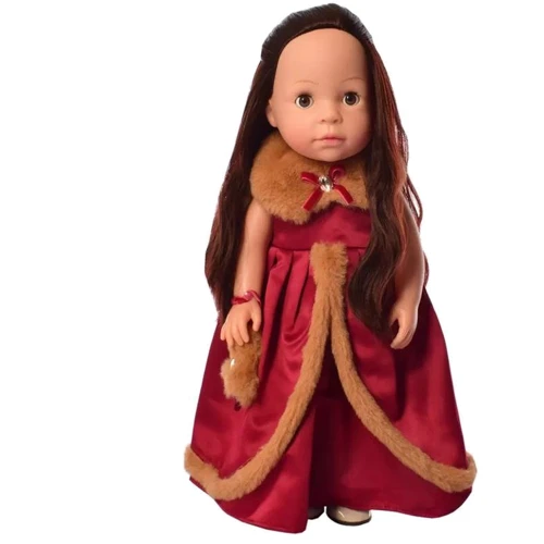 Интерактивная кукла в платье Limo Toy Красный UA (M 5414-15-2)