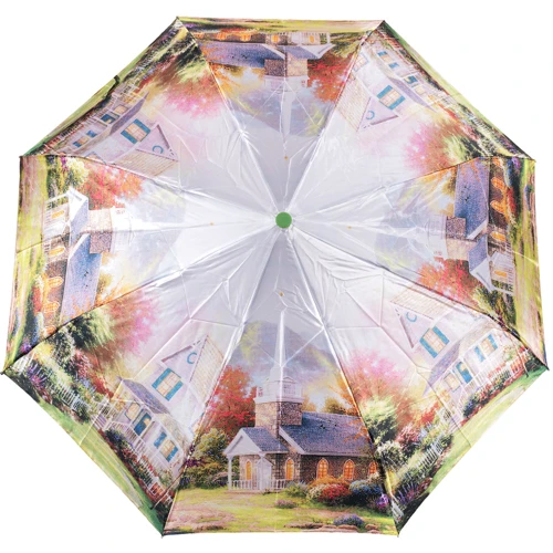 Зонт женский полуавтомат Magic Rain зеленый (ZMR4333-12)