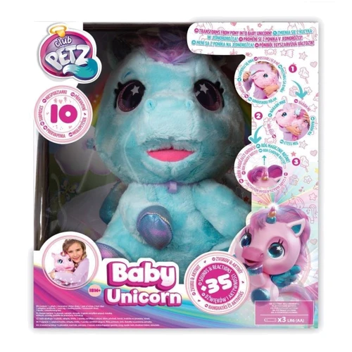 Интерактивная игрушка Club Petz Baby Unicorn голубая (IMC093881B)