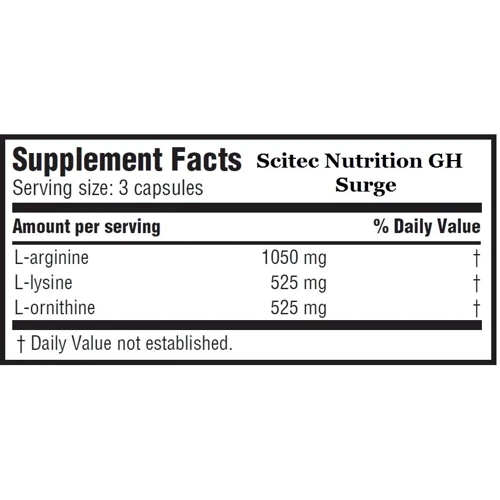 Аминокислота для спорта Scitec Nutrition GH Surge 90 caps: Вкус Без вкуса