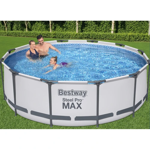 Бассейн Bestway каркасный круглый 366-100 см (56418) (фильтр-насос, лестница, ремкомпл, в коробке, 44-116-37 см) фото 2