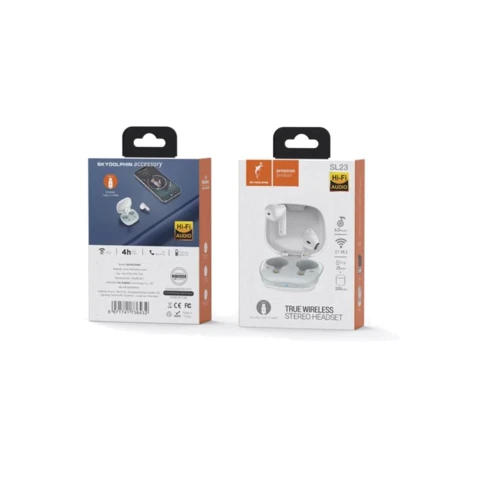 Наушники SkyDolphin SL23 White (SDBTE-000181): Тип конструкции вкладыши