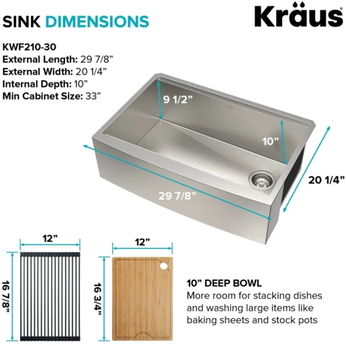 Кухонная мойка Kraus KWF210-30