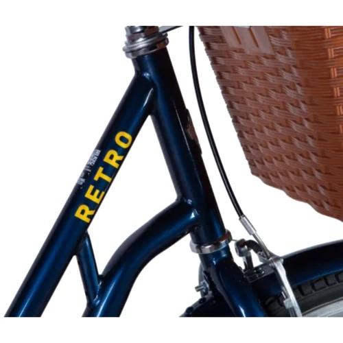 Велосипед Dorozhnik RETRO Velosteel 28 рама-19" синій 2024 (OPS-D-28-395): Матеріал рами Сталь