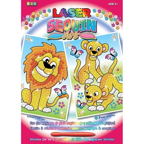Набор для творчества Sequin Art LASER Львы