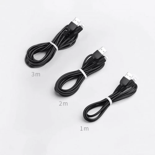Кабель Hoco USB Cable to Lightning X20 2A 2m Black фото 4
