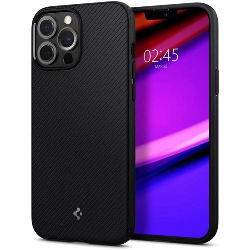 Чехол для iPhone Spigen Core Armor Mag Matte Black (ACS03238) for iPhone 13 Pro Max: Материалы поликарбонат и полиуретан