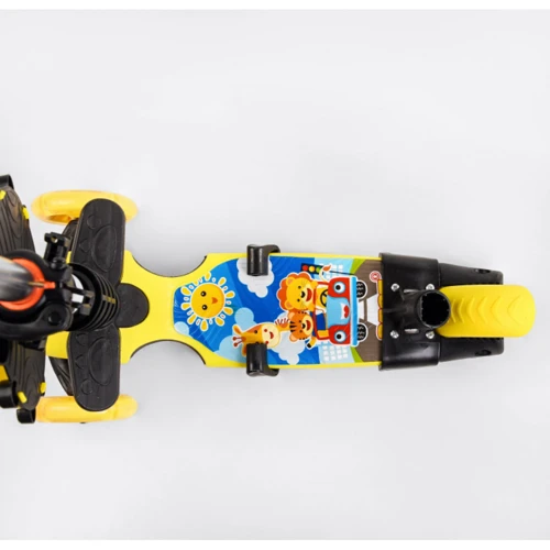 Самокат Best Scooter із захисним бампером жовтий (22044): Тип коліс литые