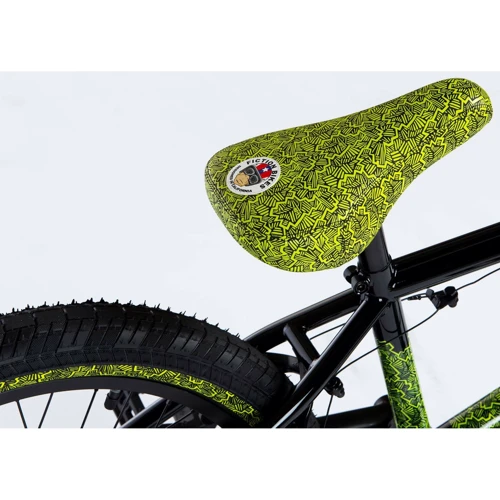 Велосипед 20" Stolen OVERLORD 2020 BLACK W/ REFLECTIVE YELLOW (SKD-96-32)