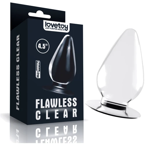 Анальная пробка LoveToy Flawless Clear Anal Plug 4.5''