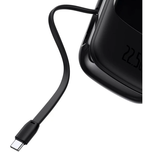 Зовнішній акумулятор Baseus Power Bank 20000mAh з USB-C Cable Q Pow Display 22.5W Black (PPQD-I01): Ємність батареї, мАг 20000