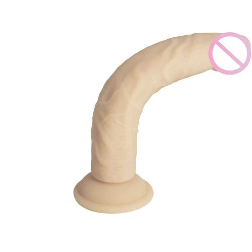 Фалоімітатор Naked ADDICTION 9" Silicone Dual Density Bendable Dildo - Vanilla