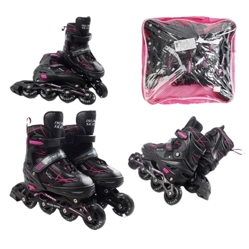 Раздвижные ролики Best Roller колеса PU 99250-L (39-43) Розовые