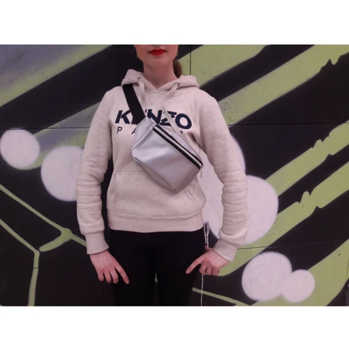 Женская поясная сумка Sambag Tirso MSSP серебристая (80114003): Страна производитель Украина