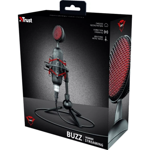 Микрофон Trust GXT 244 Buzz USB Streaming Microphone Black (23466): Направленность кардиоидная
