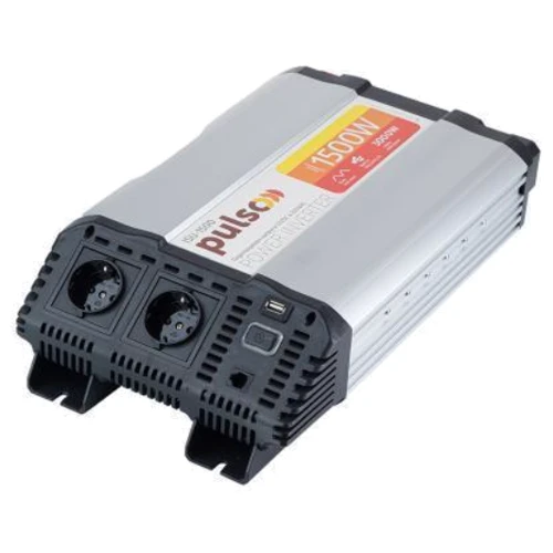 Преобразователь (инвертор) DC-AC Pulso 12V-220V/1500W/USB-5VDC2.0A ISU-1500