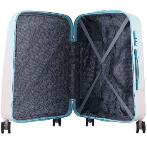Чемодан Semi Line 25" (M) Blue/Pink Cream Gradient голубой/розовый (T5649-2): Страна производитель Польша
