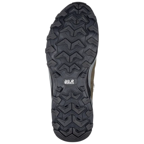 Ботинки Jack Wolfskin Refugio Texapore Mid M 4049841-4287 41 хаки натуральная замша зимние фото 5