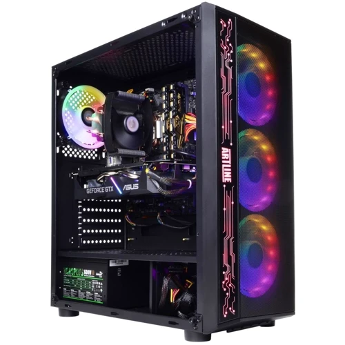 Персональный компьютер (ПК) ARTLINE Gaming X37 Windows 11 Home (X37v43Win): Процессор Intel (6p+0e)-Core i5-12400F 2.5-4.4GHz